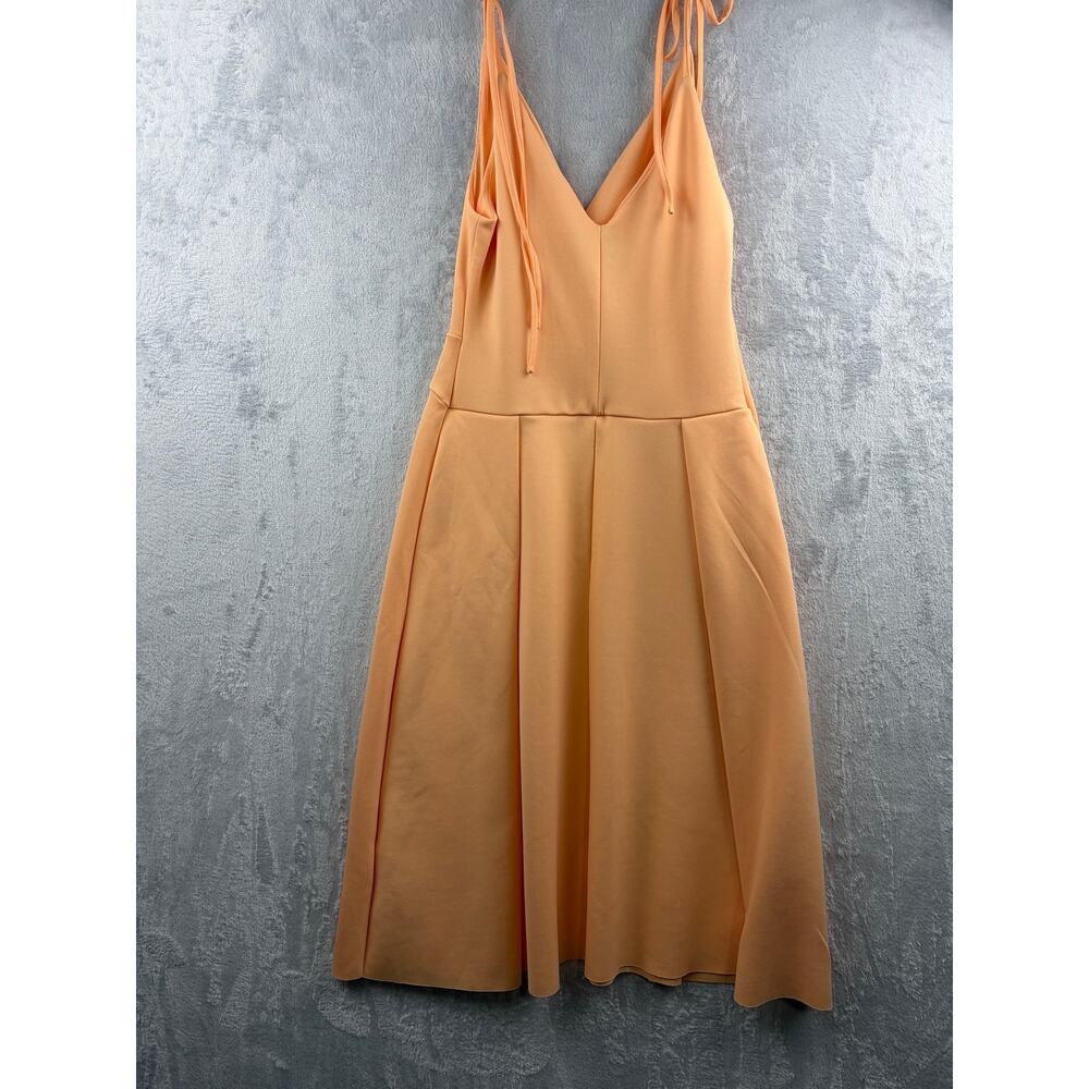ASOS Design Tie Strap Formal Midi Dress - Apricot - Size 8 - Picture 7 of 9